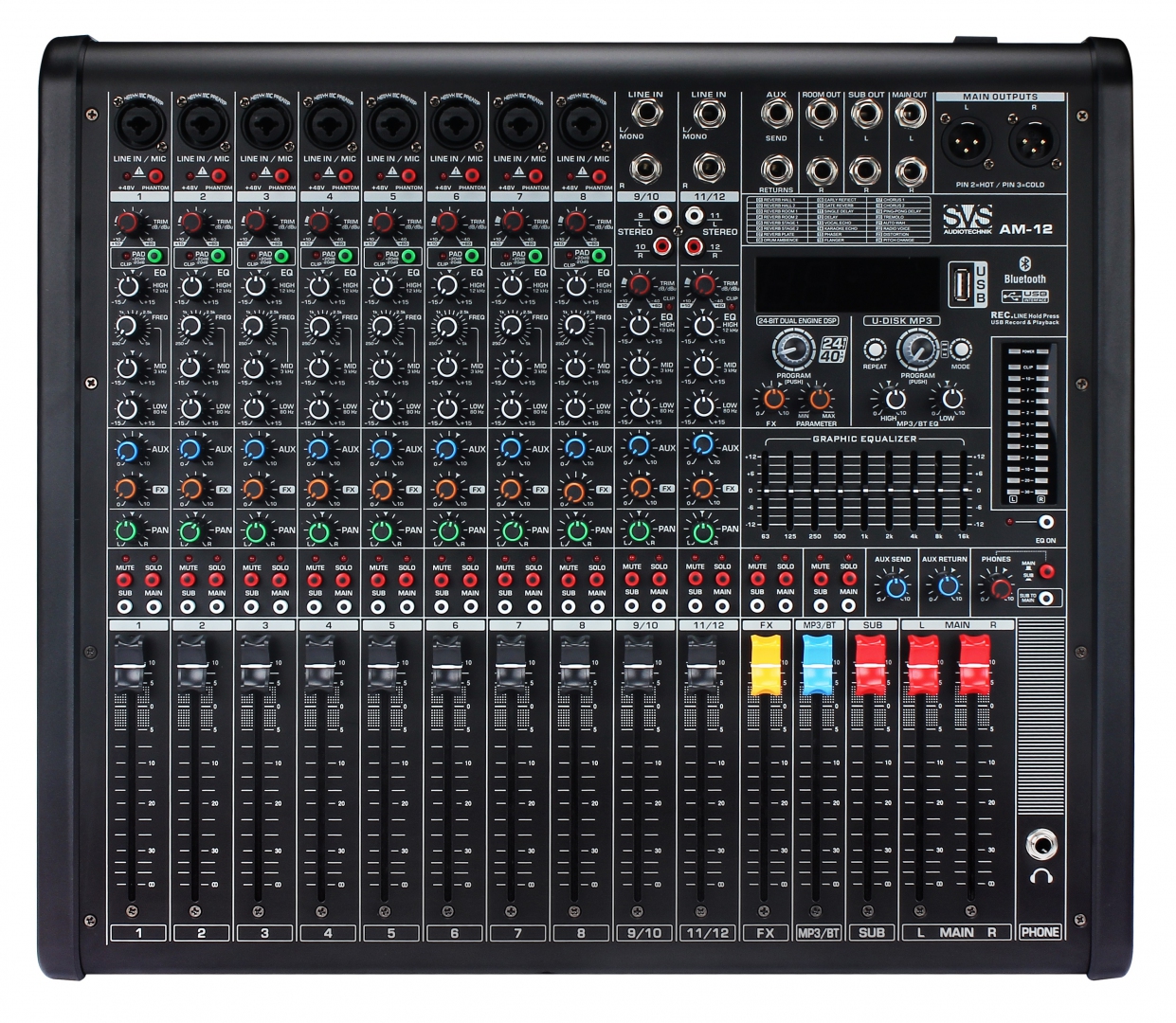 SVS Audiotechnik mixers AM-12 Микшерный пульт аналоговый, 12-канальный в Озерске