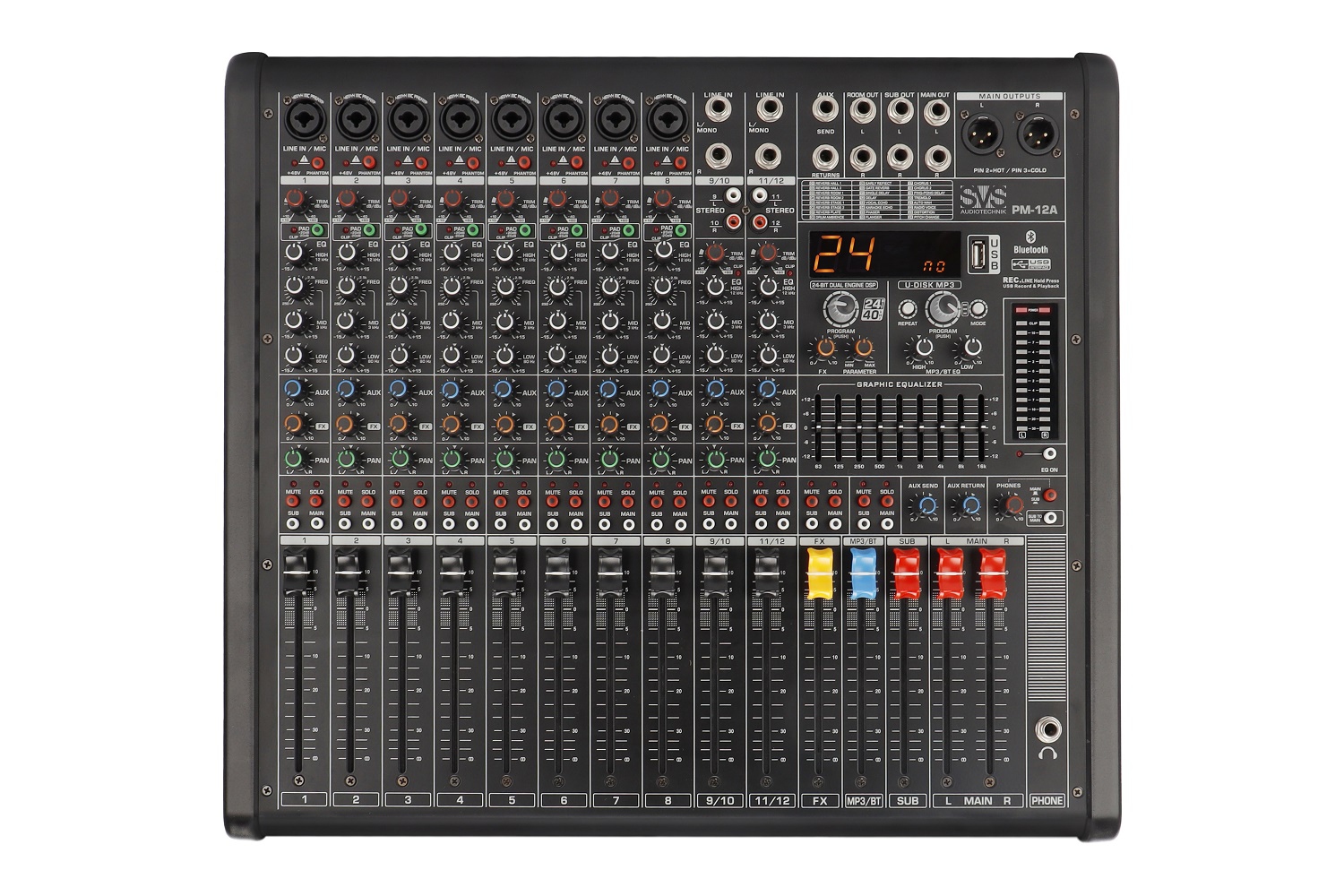 SVS Audiotechnik mixers PM-12A Активный аналоговый микшерный пульт, 12-канальный в Озерске